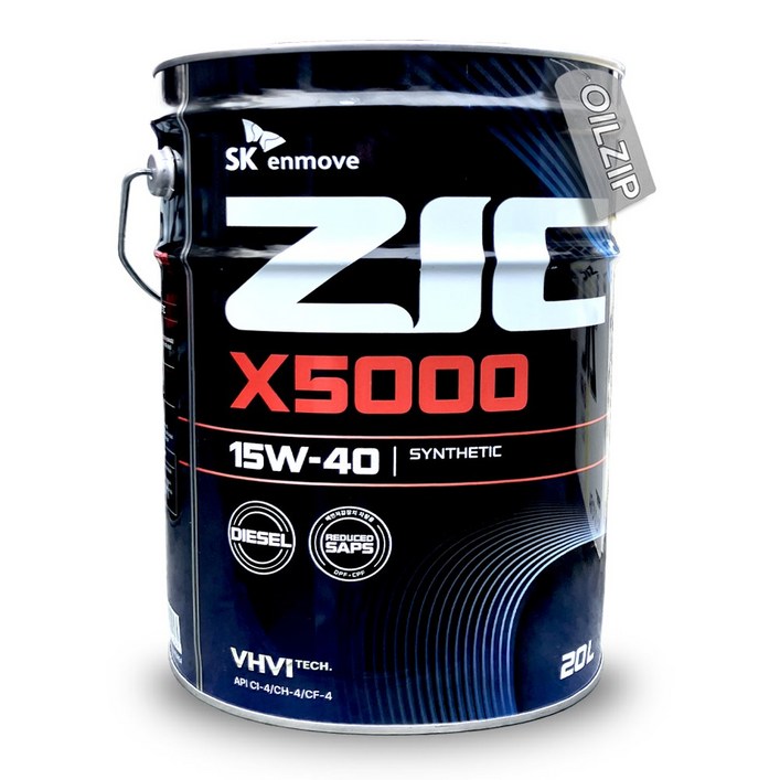 지크 X5000 15W40 CI4 20리터 구SD 5000 골드, 1개, 15w40, 20L