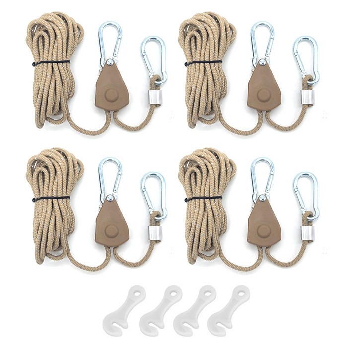 캠프웨이 로프라쳇 4p + 스트링4p + 야광라인훅 4p