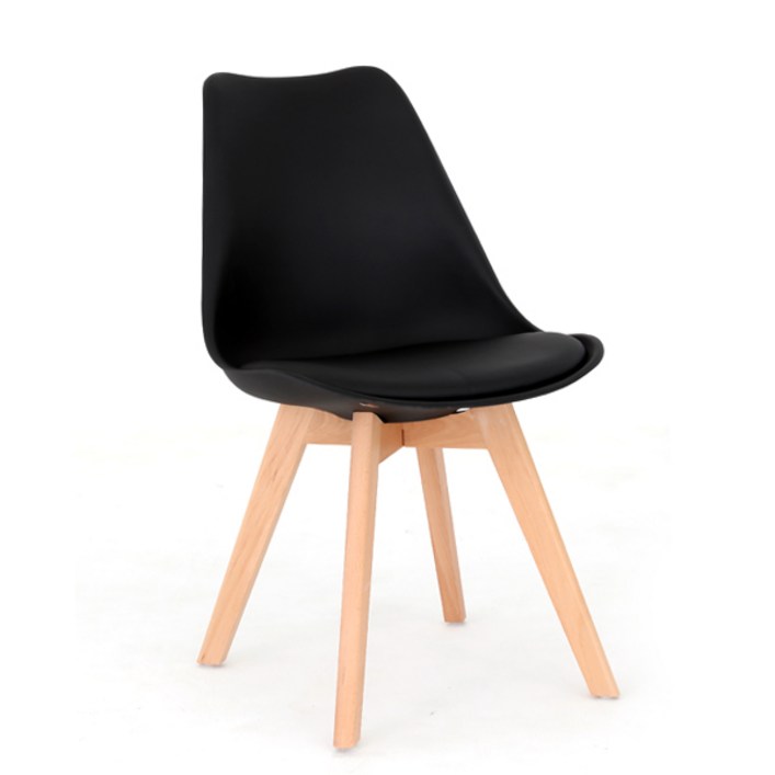 로이스 에펠플러스 의자 북유럽 미니멀 식탁의자 인테리어의자, 에펠의자_고급형_블랙, 1개