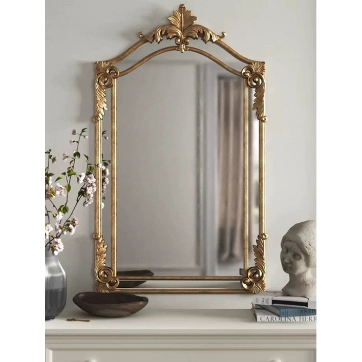 유럽식 화장거울 빈티지 인테리어 화장대 벽걸이 엔틱