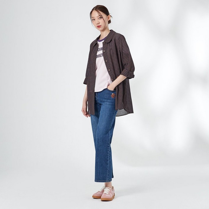 기비 GIVY 버드 자수 부츠컷 데님 팬츠 GY25A4FRND235DH4055167