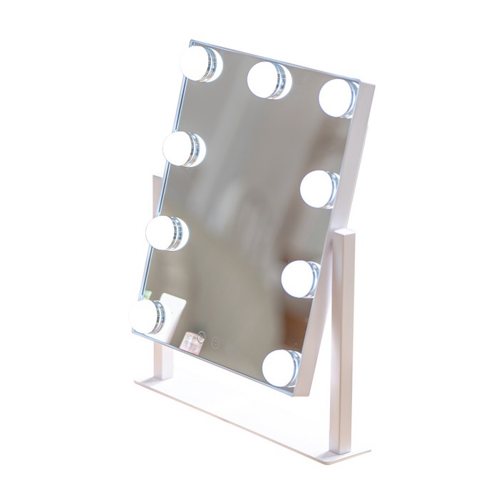 비욘드퍼니싱 LED 화장대 탁상 거울, 1개, LED전구조명