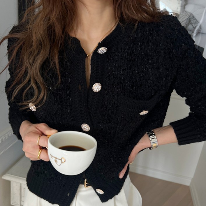 난닝구 이델토 트위드가디건