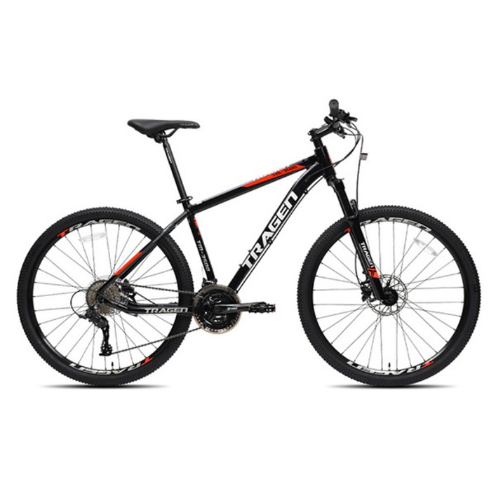 트라젠 MTB 자전거 유압식디스크브레이크 TM3500 69.9cm27.5인치 시마노 24단 입문용 미조립, 1개, 180cm, 17.5 블랙
