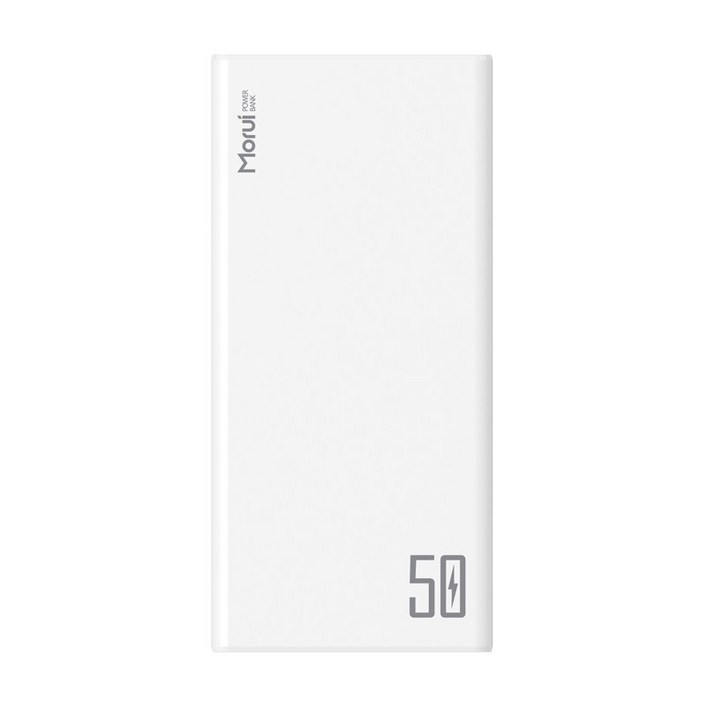 모루이 T50PD 50000mAh 고속충전 대용량 보조배터리, T50PD화이트, 화이트 모루이 T50PD 50000mAh 고속충전 대용량 보조배터리, T50PD화이트, 화이트