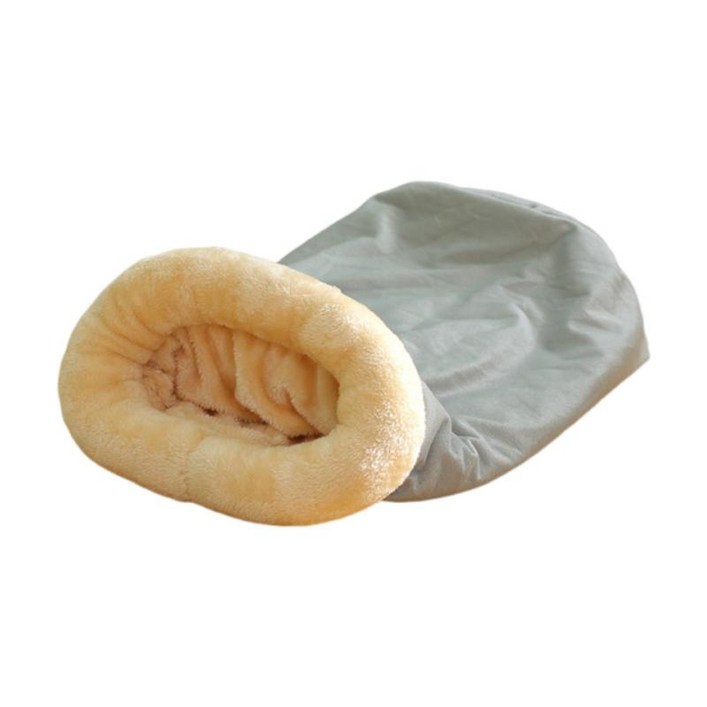 ZCD 침낭 반려동물 고양이 침대 분리형 쿠션 겨울 따뜻한 동굴 귀여운 부드러운 침대 동굴 반려동물 매트 강아지