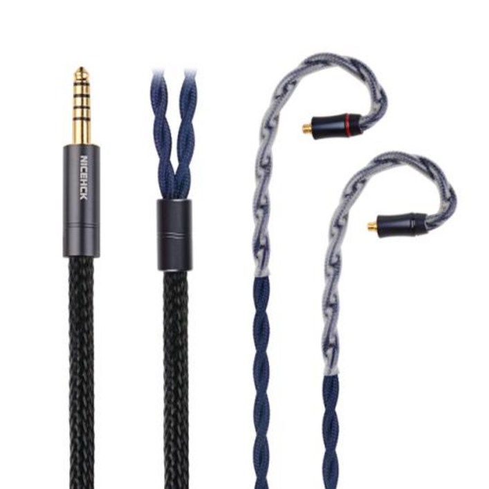 NiceHCK 드래곤스케일 플래그십 7N OCC + 팔라듐 은 합금 이어폰, 하이파이 MK4 용 MMCX, 0.78, N5005 핀,
