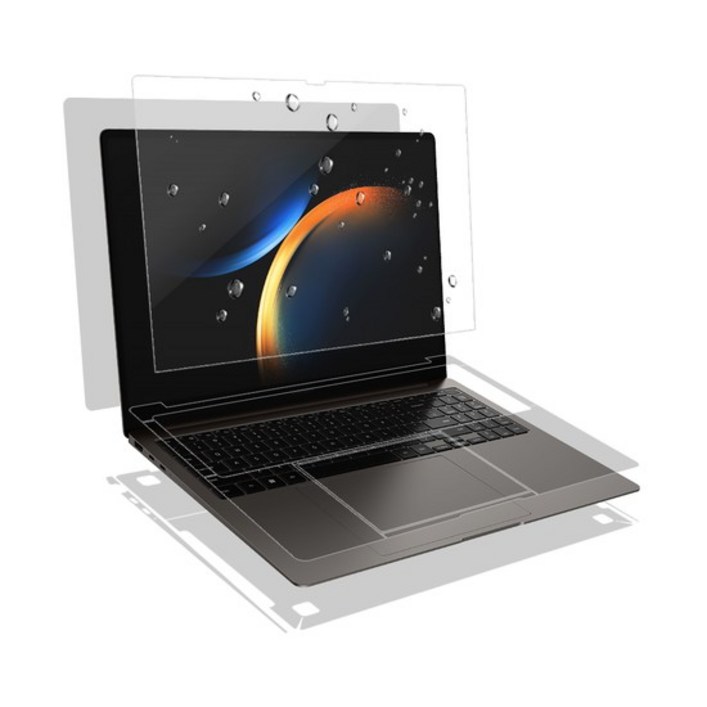 알럽스킨 갤럭시북3 프로 16인치 올레포빅 액정외부보호필름 2매 NT960XFG, 단품