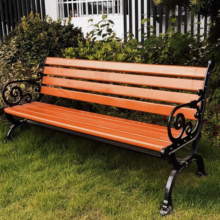 데일리나라 고급자재 야외 벤치 의자, 우드색상180(4인용)