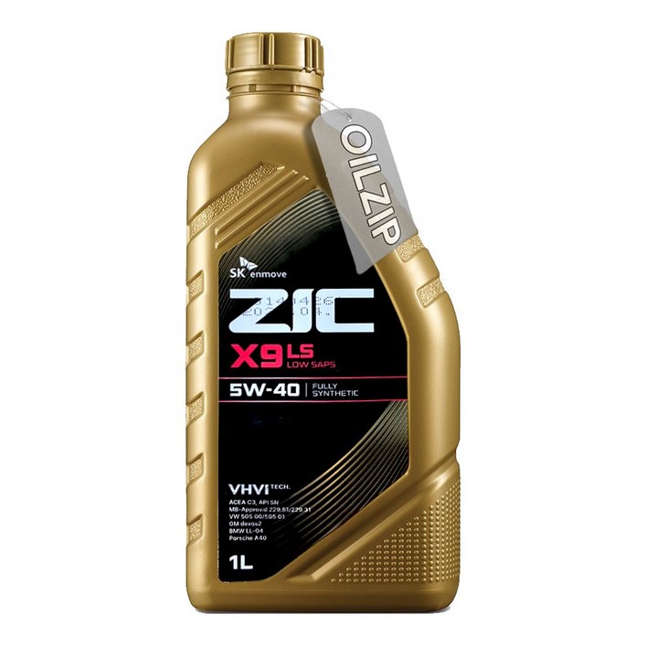지크 X9 LS 5W40 1리터 100%합성 겸용 엔진오일