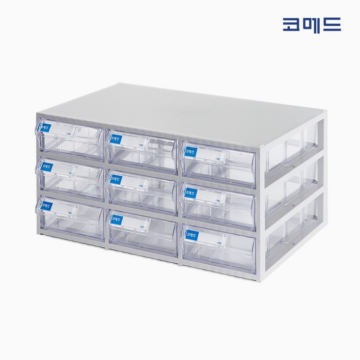 코메드 CMD502멀티박스 9칸 투명서랍장 코메드 CMD502멀티박스 9칸 투명서랍장
