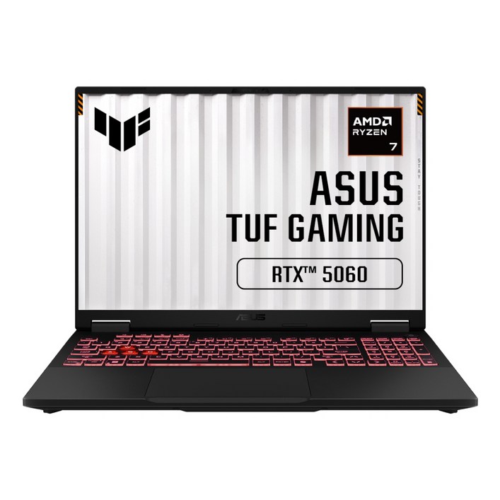 ASUS FA608UMRV042 AMD 라이젠 7 260 16GB NVMe 512GB RTX 5060 프리도스 발로란트 오버워치 게이밍노트북HJ, FA608UMRV042, WIN11 Home, 16GB, 512GB, Jaeger Gray