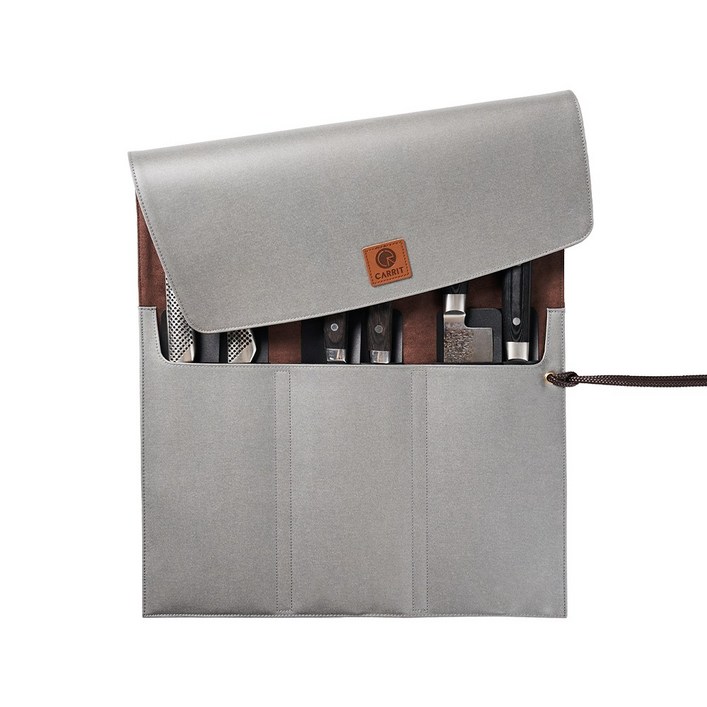 캐릿 II 칼가방 프리미엄 셰프 나이프 칼 케이스 보관함 (Ver. 45cm), 1개, 스톤그레이