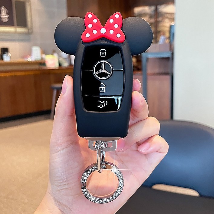 벤츠 호환 귀여운 차키케이스 자동차 키링 키홀더