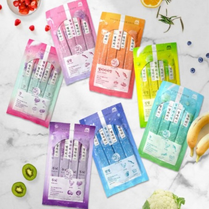 마이베프 별자리 스틱 츄르 7종 세트 7봉지 멀티,눈,관절,심장,신장,간,두뇌