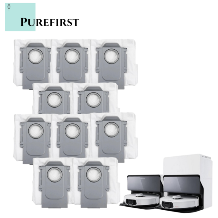 퓨어퍼스트 로보락 S8 MaxV Ultra 로봇청소기 먼지봉투 더스트백 호환, 10개