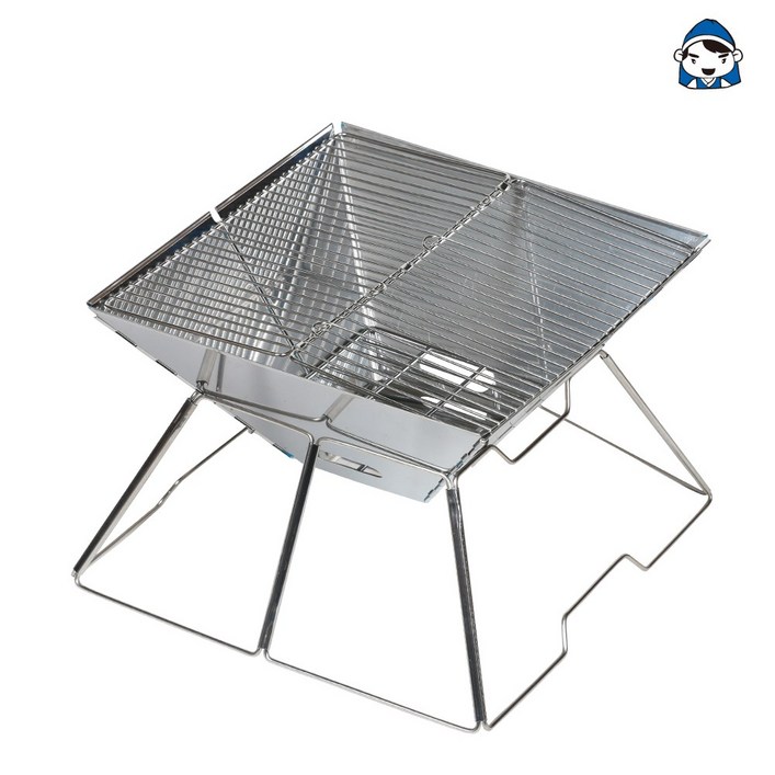 갑도리 접이식 사각 화로대  가방 세트 바베큐그릴, 1개