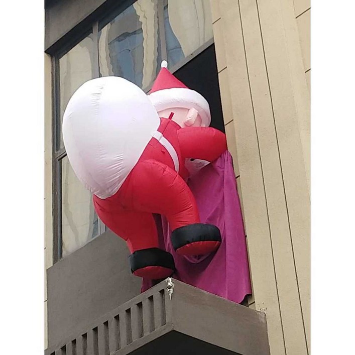 벽타는산타 할아버지 풍선 인형 야외 소품 장식 장식 대형