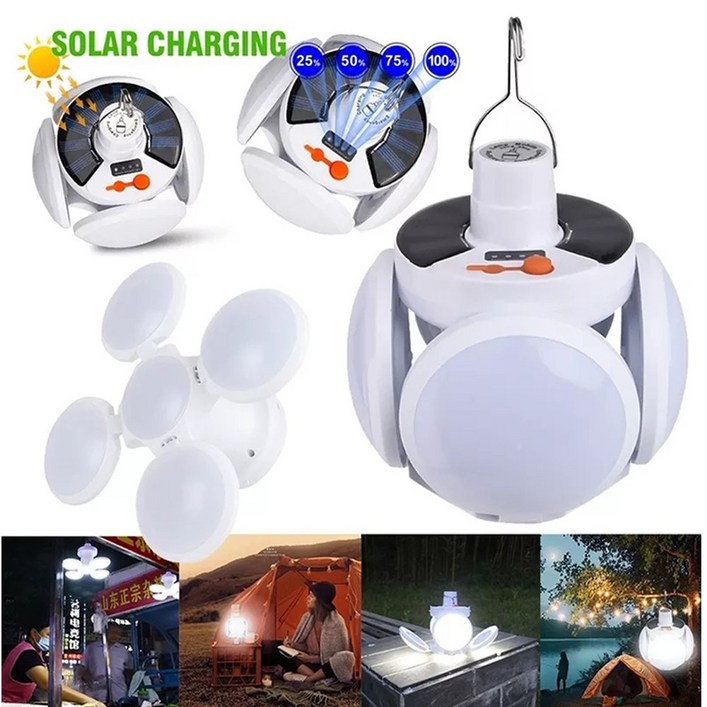 디제이디 USB 태양광 충전식 야외 차박 캠핑 조명등 작업등 랜턴 DJD2029GKJD, 1개, 단품