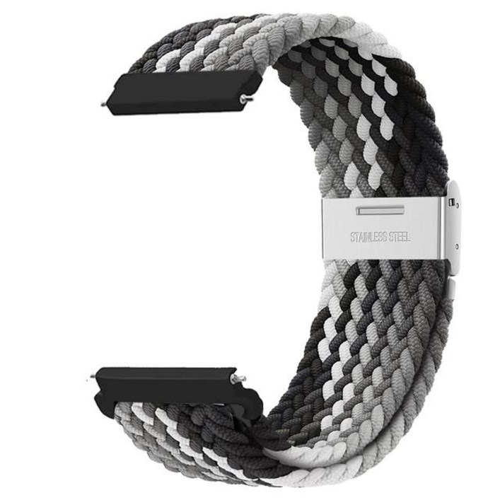 Fegwilde 20mm 22mm 갤럭시워치 호환 금속 버튼 버클형 브레이드 스포츠 스트랩 워치76클래식5골프4 40mm 44mm 45mm 43mm 47mm 42mm 46mm