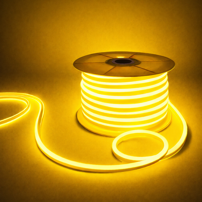 선세이브 [부속품 포함] LED 네온플렉스 50M 7W 단면형 AC, 1개, 네온플렉스 노란색