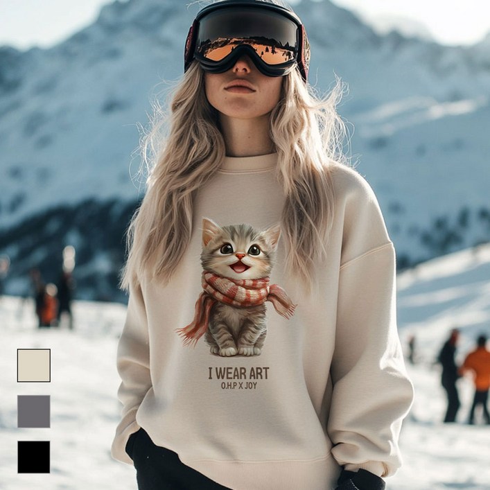 OHP 작품을 입는다 기모 맨투맨 best3