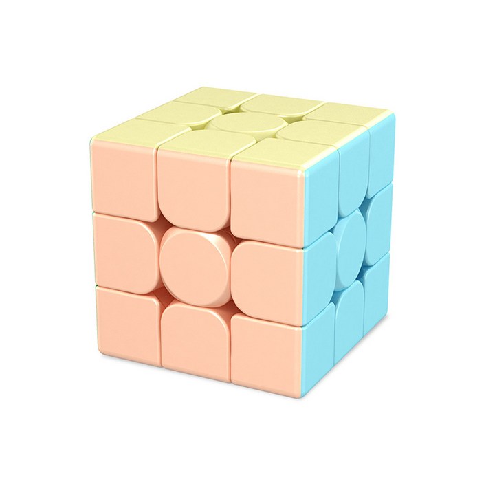 마카롱 큐브 4x4 3x3 파스텔 컬러 스피드 단계별 미니큐브 매직큐브 장난감, 3x3x3