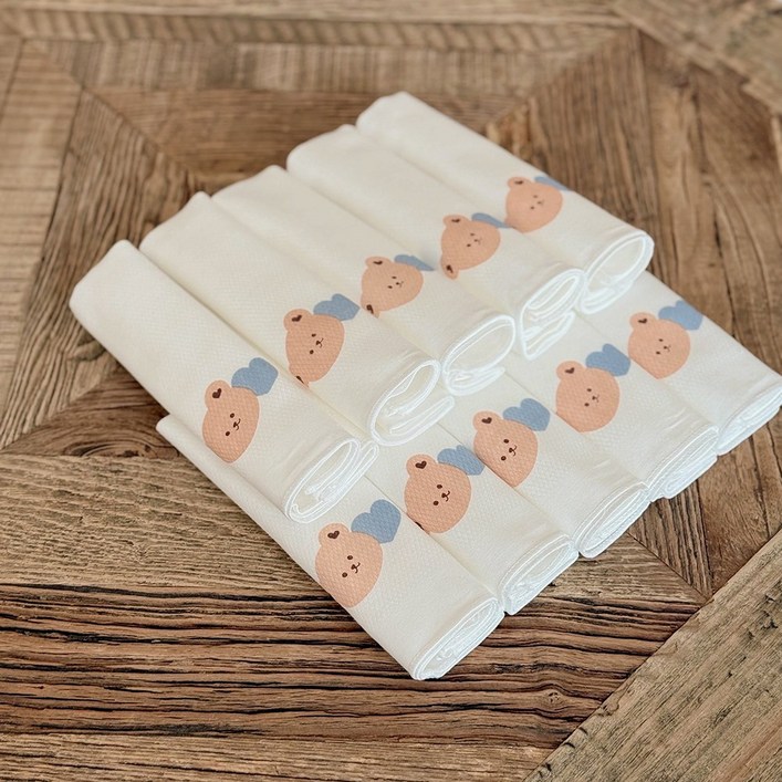 돗투돗 돗하트 무형광 가제손수건 10장 세트