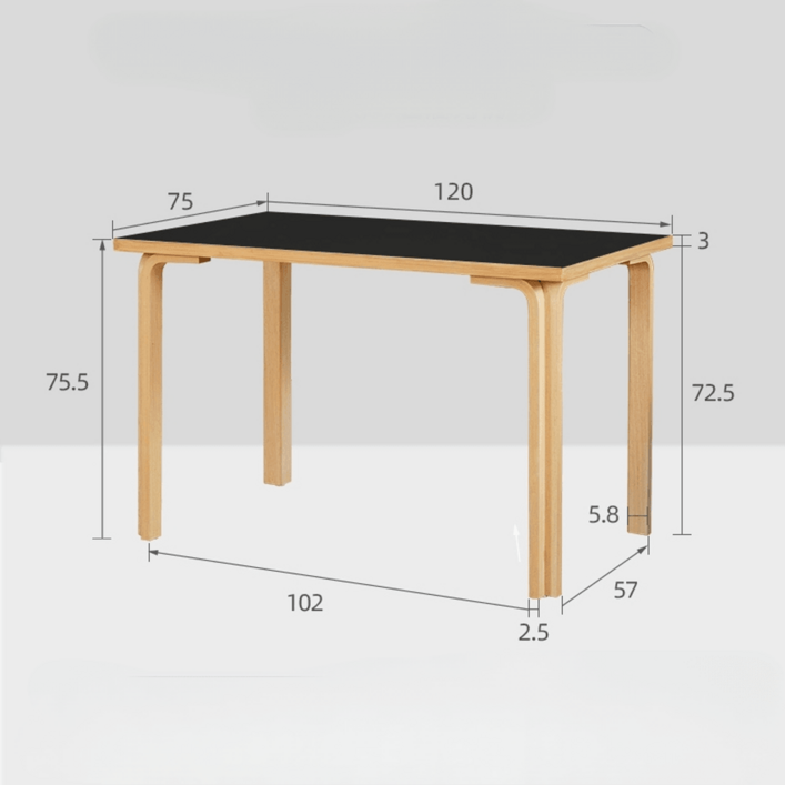 아르텍 테이블 원목 식탁 책상 미니멀 우드 카페 인테리어 테이블