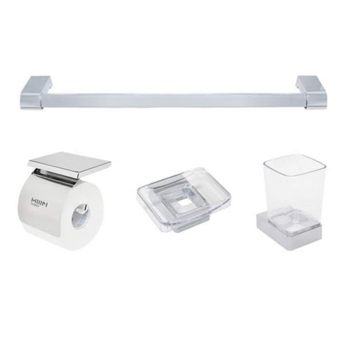 한샘 욕실 악세사리 4600 4품 크롬, 크롬, 1세트