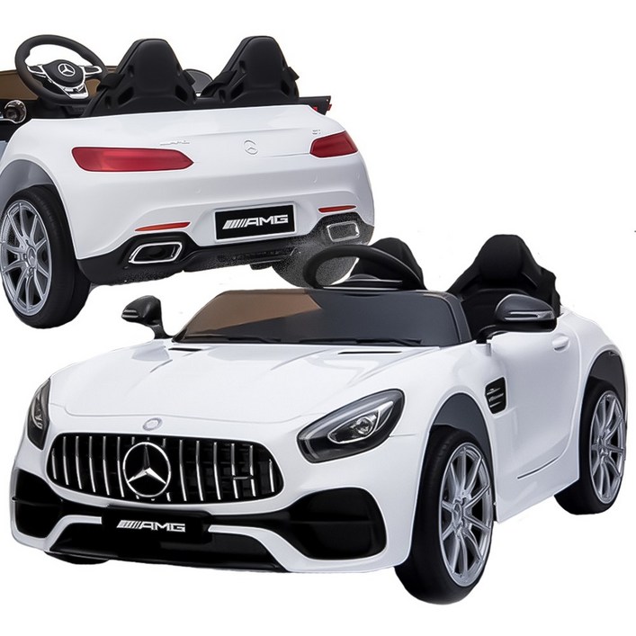 벤츠 AMG GT 2인승 아기 유아전동차 범퍼카 무선 리모콘 화이트