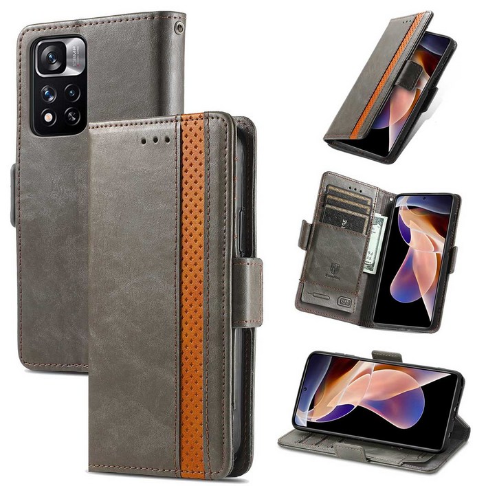 Xiaomi Redmi Note 11 Pro에 적합한 고급스럽고 새로운 스타일의 비즈니스 스타일 휴대폰 케이스