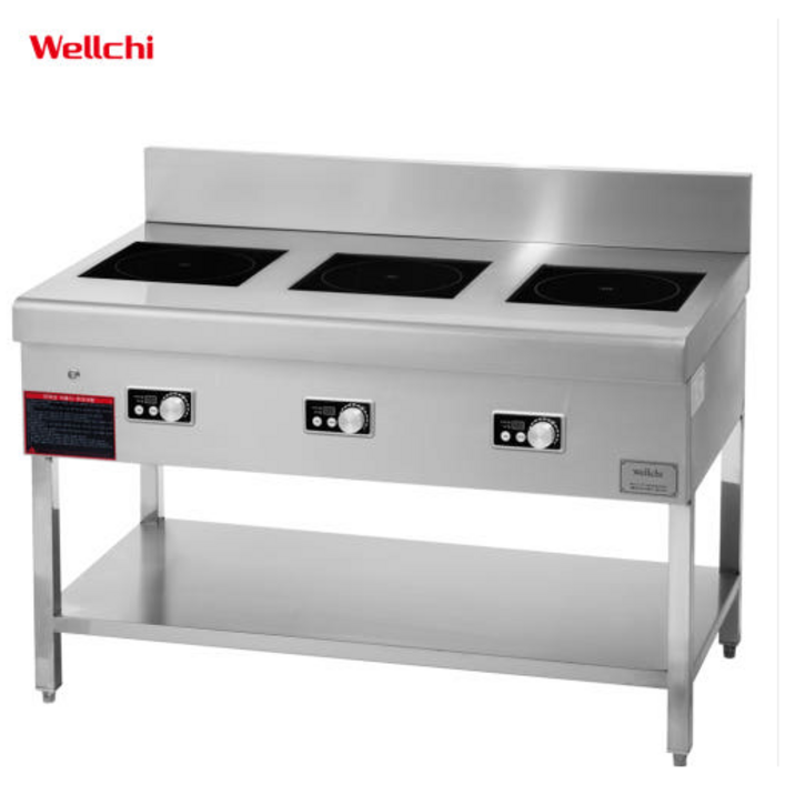 웰치 업소용 인덕션 3구 높은 렌지 간택기 주방용 영업용 10.5KW 15Kw 전기레인지 식당