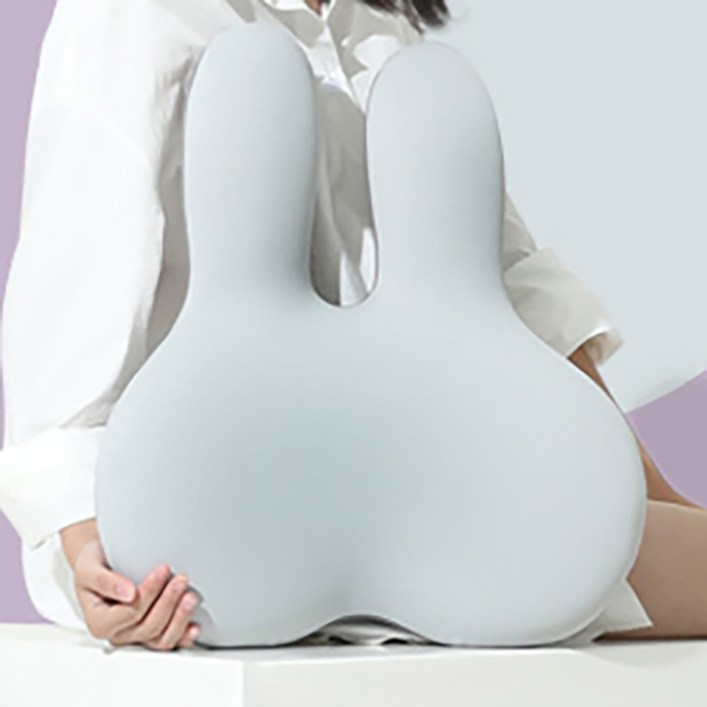 세라토 모찌토끼 등허리 쿠션 사무실 자동차 의자쿠션