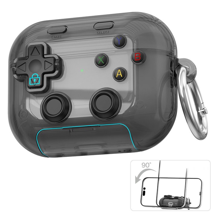 에어팟프로 에어팟 케이스 레트로 패드 잠금 분실방지 보호 커버 핸드폰 거치대