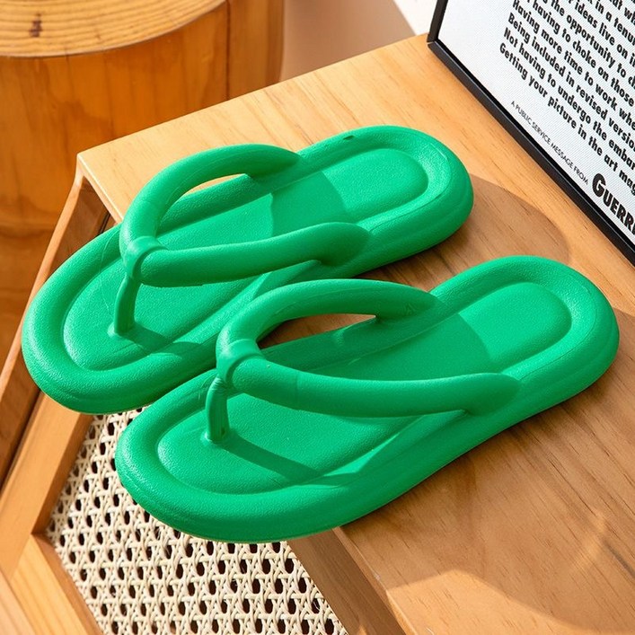 새로운 여름 스타일의 편안한 여성용 아웃도어 비치 해변 평바닥 아자형 샌들 실내외 착용