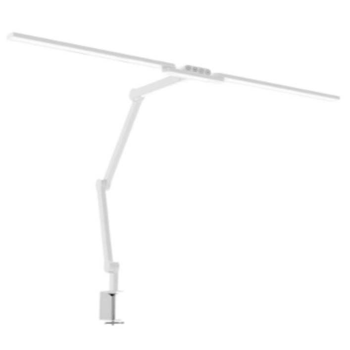디디로라 24W LED 리얼 와이드 95cm 다관절 스탠드 클램프화이트, 화이트