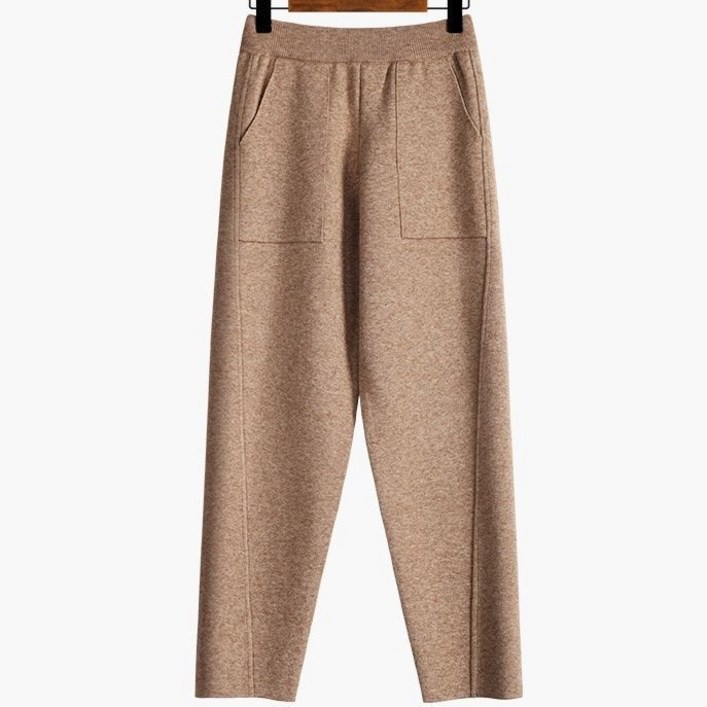 여성 허리 밴딩 조거 니트 팬츠 4컬러