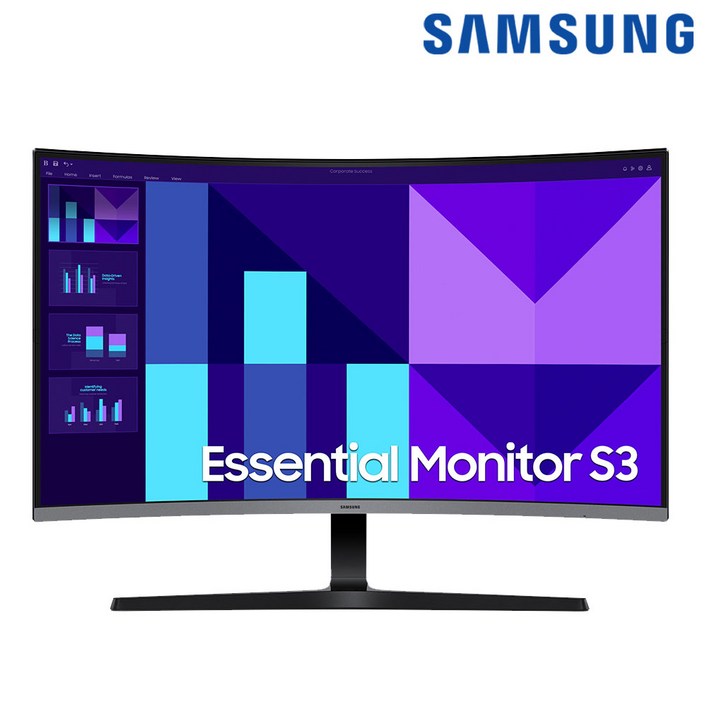 삼성전자 에센셜 커브드 모니터 S39GD 곡면 주사율 100Hz