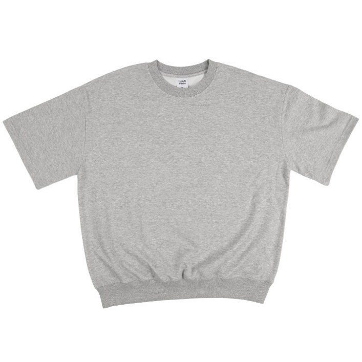 에어플레인 남여공용 오버핏 반팔 맨투맨 빅사이즈 티셔츠 - 쇼핑앤샵