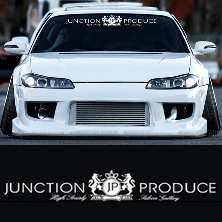 튜닝 스폰서 자동차 앞유리 스티커 스타일 라인 데칼스티커, 1개, G타입 JUNCTION PRODUCE