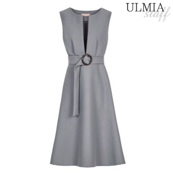 율미아스탭 율미아스탭 슬리브리스핀턱모직원피스_S2W1OP3440