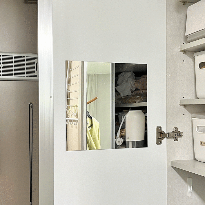 구우스 프리미엄 벽에 붙이는 안전한 아크릴 거울 - 쇼핑앤샵