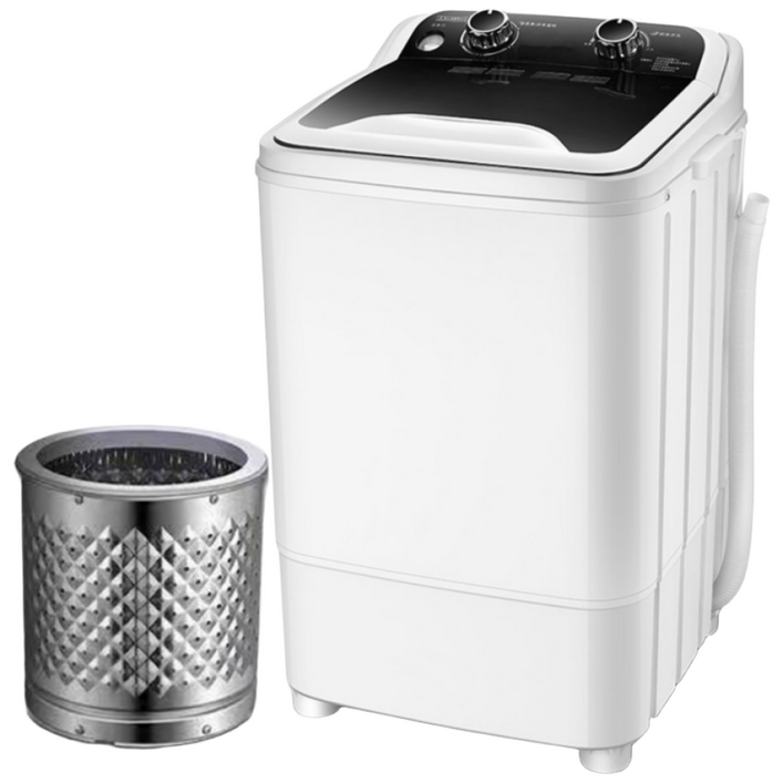 클린스 반자동 소형 미니 세탁기 5kg 반자동 걸레 원룸 속옷 양말 운동복 기숙사 통돌이, 5.5kg 소형세탁기