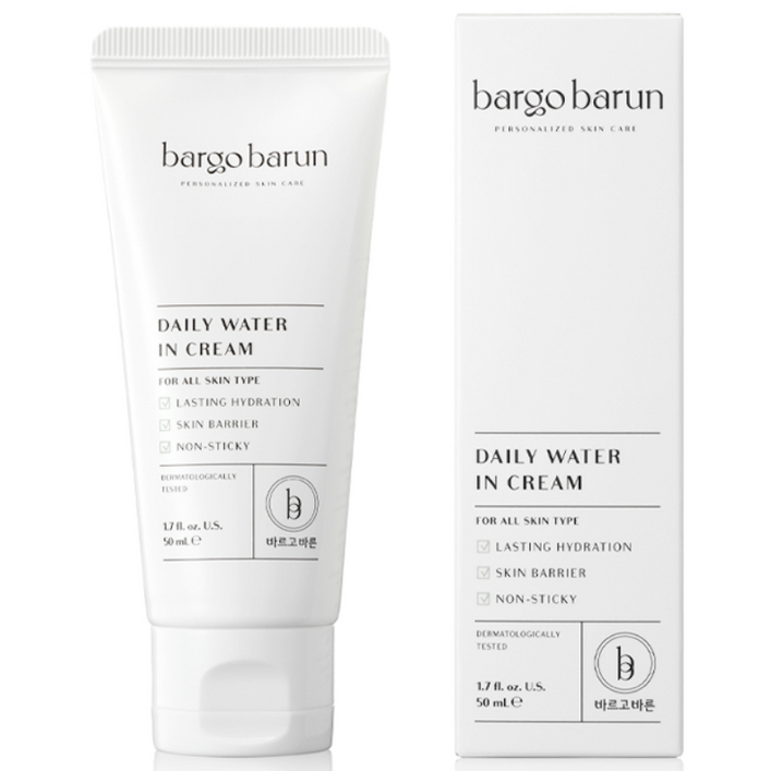 데일리 워터인 크림 100ml (50ml 1+1 구성) 주사 지루성 피부염 좁쌀 여드름 홍조 얼굴 가려움 오일프리 수분크림