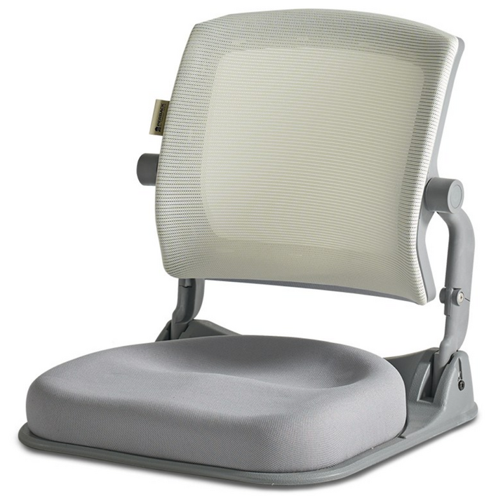 퍼백 PBL1503 브리즈백 그레이 좌식의자 접이식 휴대용 일식집 다다미방, 1개, 투톤그레이