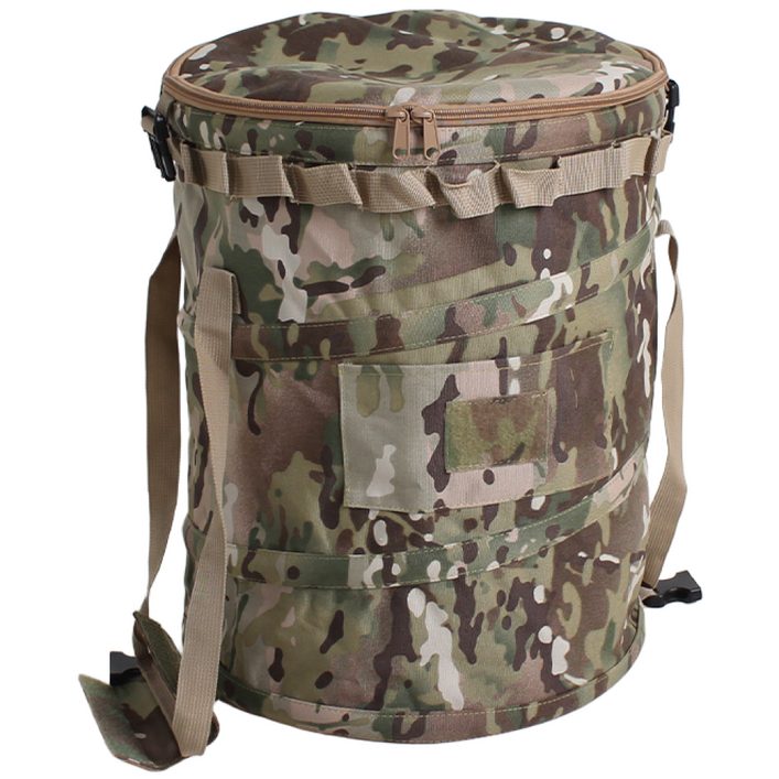 빈나노 캠핑 팝업쓰레기통 쓰레기봉투걸이, 멀티캠