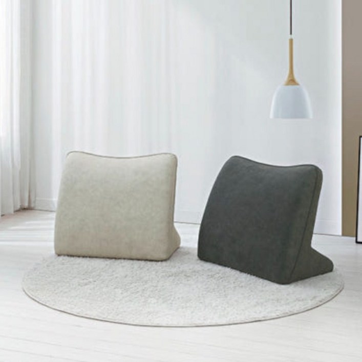 따숨마루 돌쇼파용 삼각 등받이 쿠션 빵빵한 쿠션감 쇼파와 침대 허리받침 쿠션, 베이지그레이