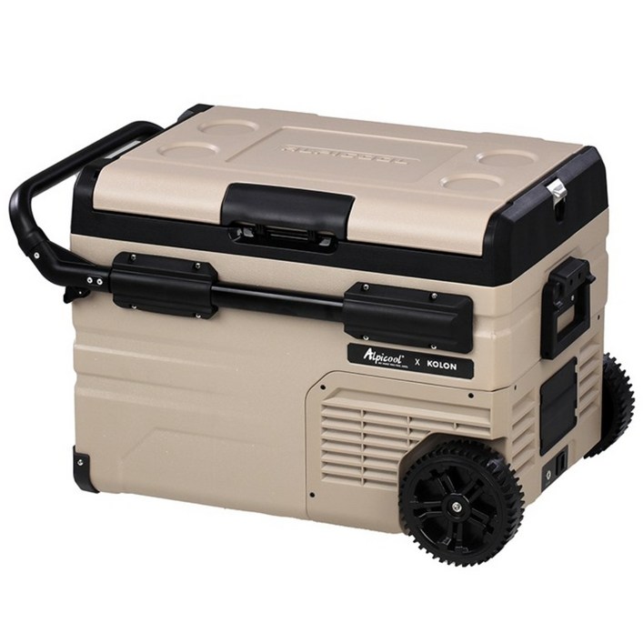코오롱 공식판매 알피쿨 X시리즈 정품 캠핑 차량용 냉장고 블루투스 이동식 낚시 화물, X35, 샌드베이지