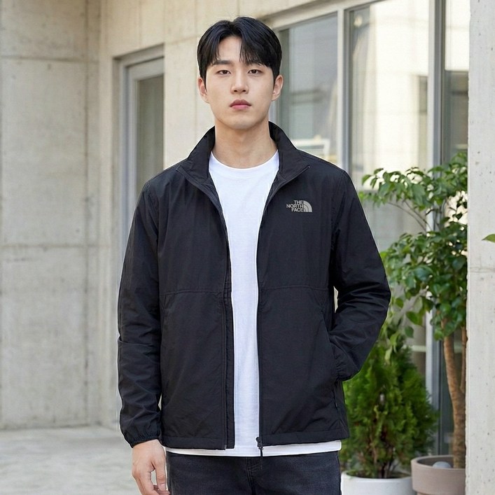 노스페이스 경량 바람막이 SS 플라이 SW 하이 BR 레비 자켓  다용도 가방 세트